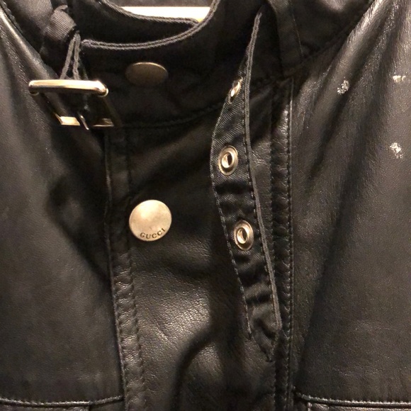 Leather gucci bomber - Picture 2 of 2